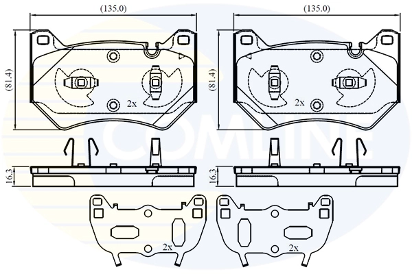 Brake Pad Set, disc brake (CBP02778)