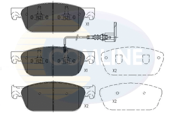Brake Pad Set, disc brake (CBP16002)