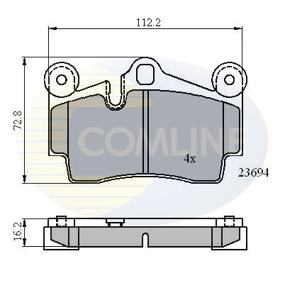 Brake Pad Set, disc brake (CBP01316)