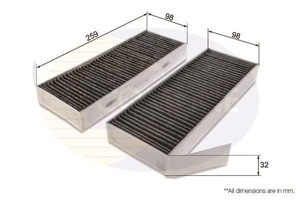 Filter, cabin air (EKF370A-2)