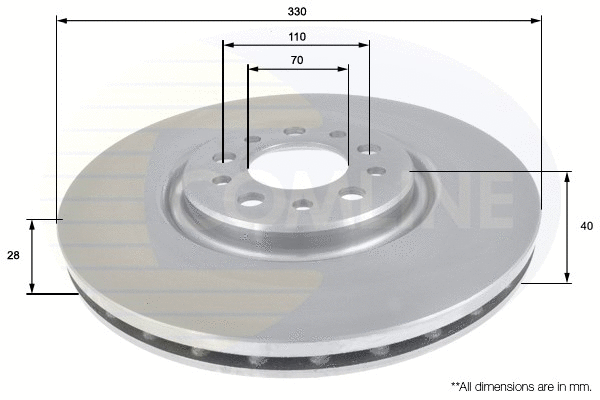 Brake Disc (ADC1827V)