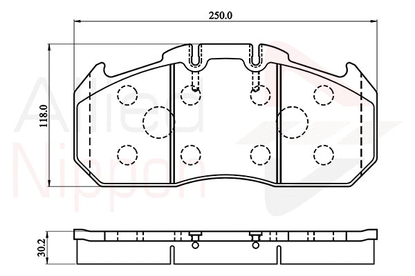 Brake Pad Set, disc brake (ACV058HD)