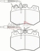 Brake Pad Set, disc brake (ADB1191)
