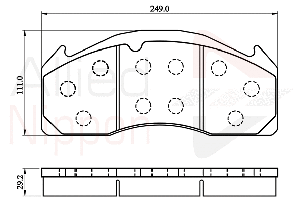 Brake Pad Set, disc brake (ACV055HD)