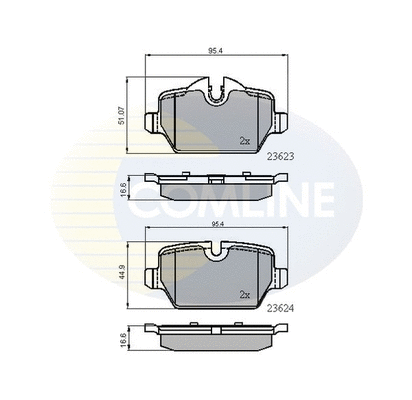 Brake Pad Set, disc brake (CBP01710)