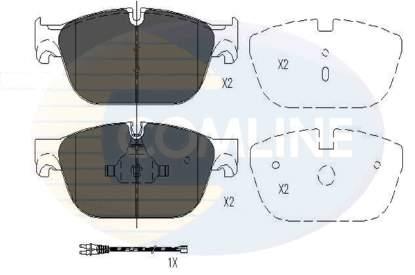 Brake Pad Set, disc brake (CBP26004)