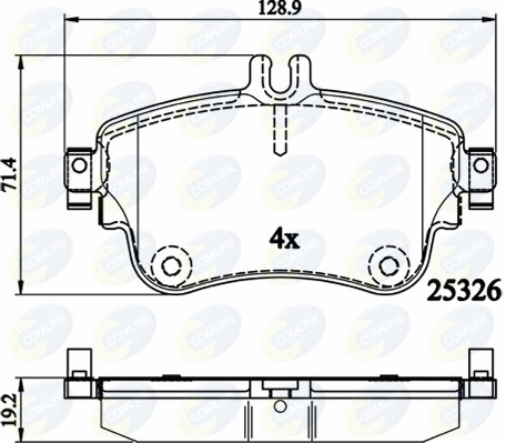 Brake Pad Set, disc brake (CBP02151)