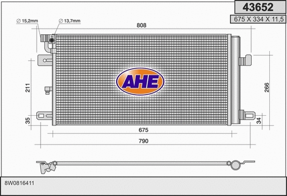 Condenser, air conditioning (43652)