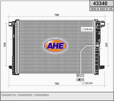 Condenser, air conditioning (43340)