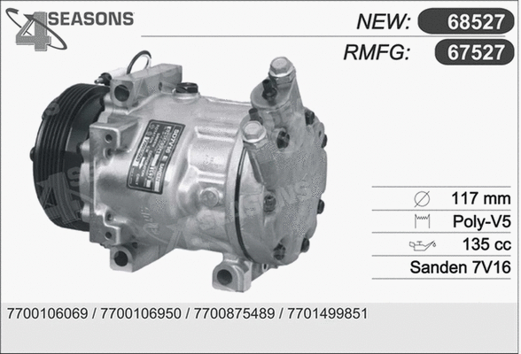 Compressor, air conditioning (68527)