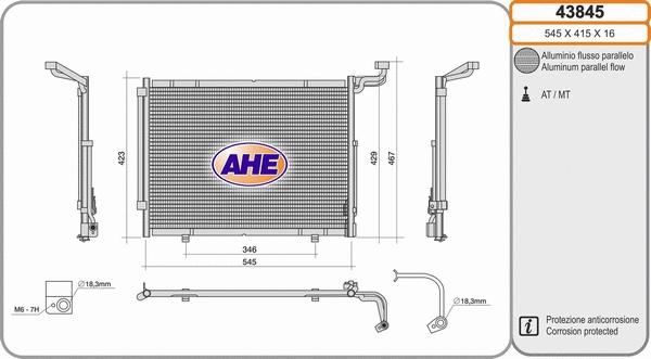 Condenser, air conditioning (43845)