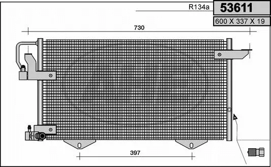 Condenser, air conditioning (53611)