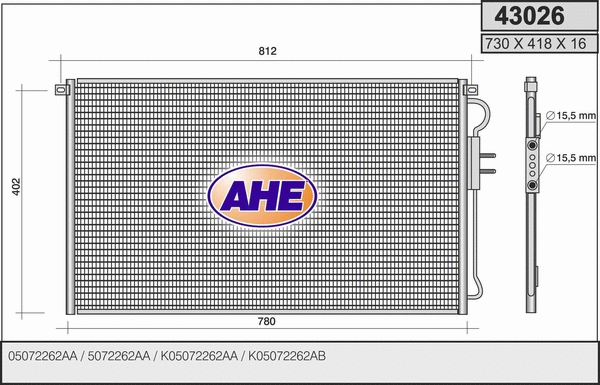 Condenser, air conditioning (43026)
