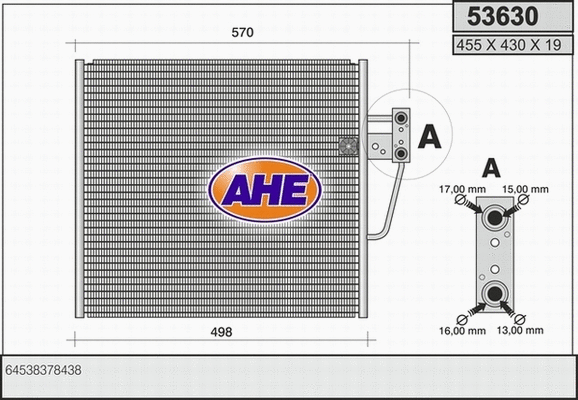 Condenser, air conditioning (53630)