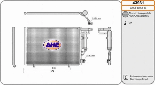 Condenser, air conditioning (43931)