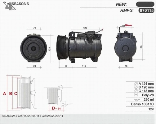 Compressor, air conditioning (970115)