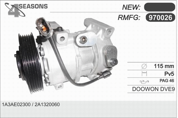 Compressor, air conditioning (970026)