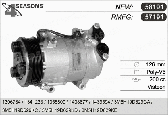 Compressor, air conditioning (57191)