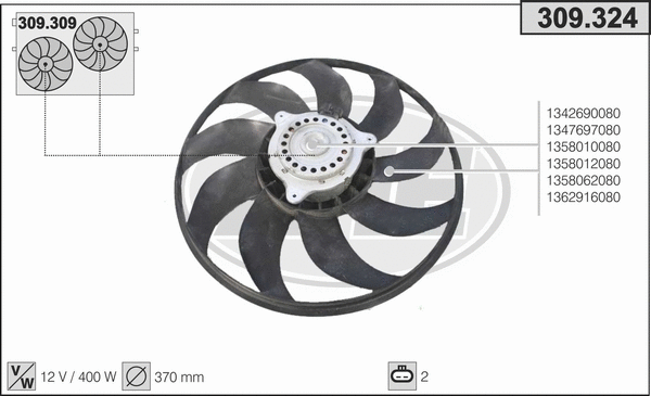 Fan, engine cooling (309.324)