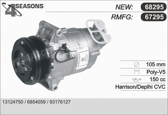 Compressor, air conditioning (67295)