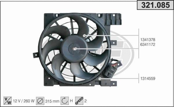 Fan, engine cooling (321.085)