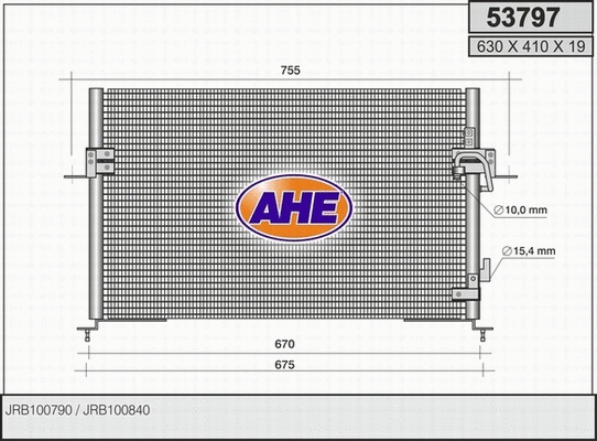 Condenser, air conditioning (53797)