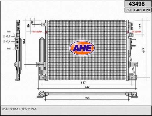 Condenser, air conditioning (43498)