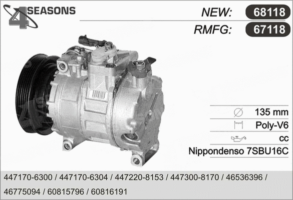 Compressor, air conditioning (67118)