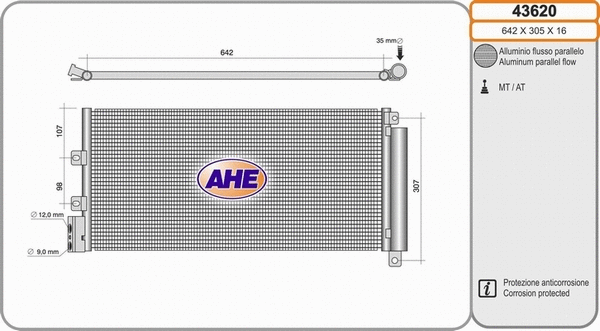 Condenser, air conditioning (43620)