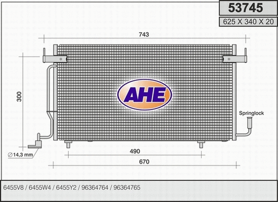 Condenser, air conditioning (53745)