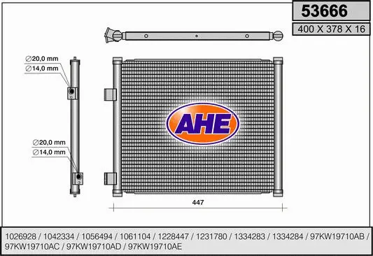 Condenser, air conditioning (53666)