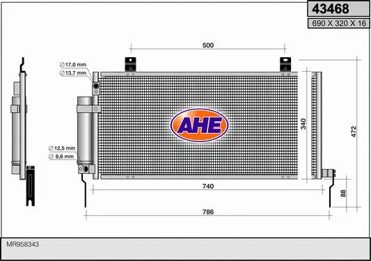 Condenser, air conditioning (43468)