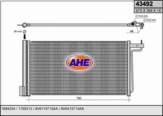 Condenser, air conditioning (43492)