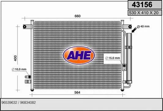 Condenser, air conditioning (43156)