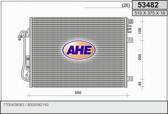 Condenser, air conditioning (53482)
