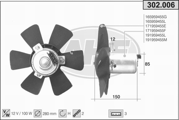 Fan, engine cooling (302.006)