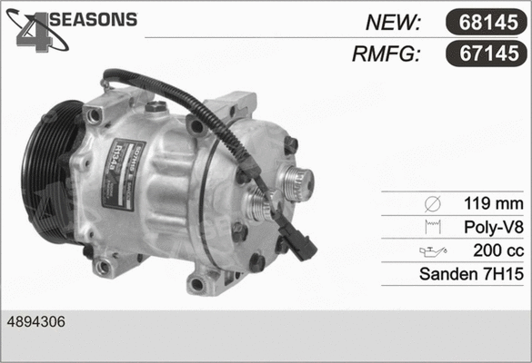 Compressor, air conditioning (67145)