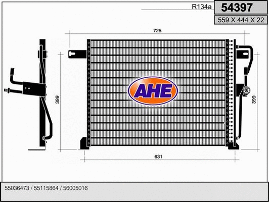 Condenser, air conditioning (54397)