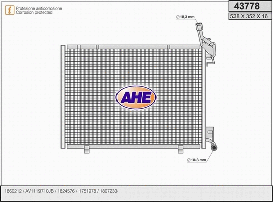 Condenser, air conditioning (43778)