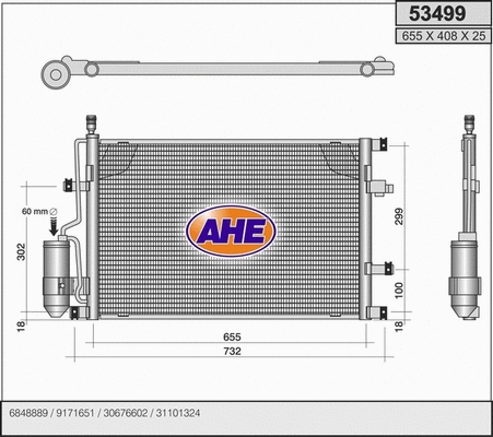 Condenser, air conditioning (53499)