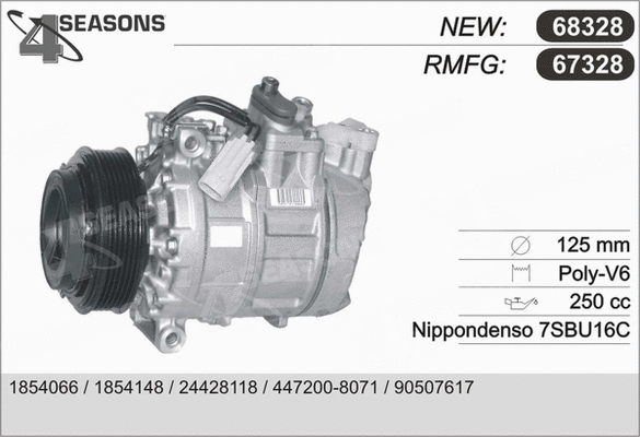 Compressor, air conditioning (67328)