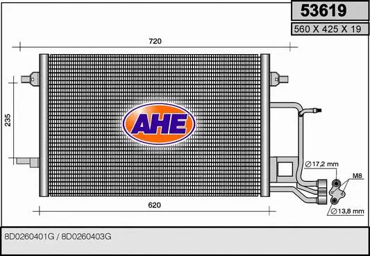 Condenser, air conditioning (53619)