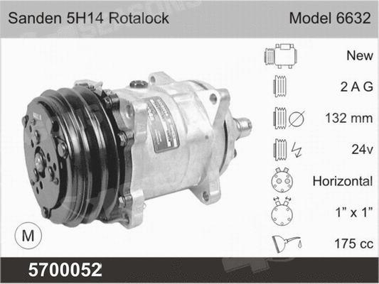Compressor, air conditioning (5700052)