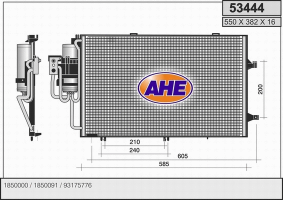 Condenser, air conditioning (53444)