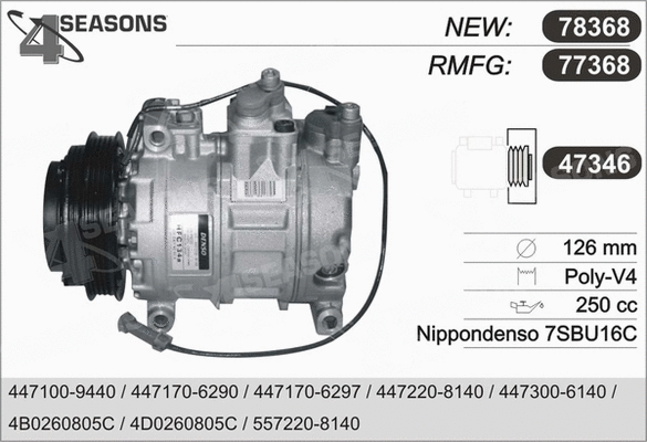 Compressor, air conditioning (77368)