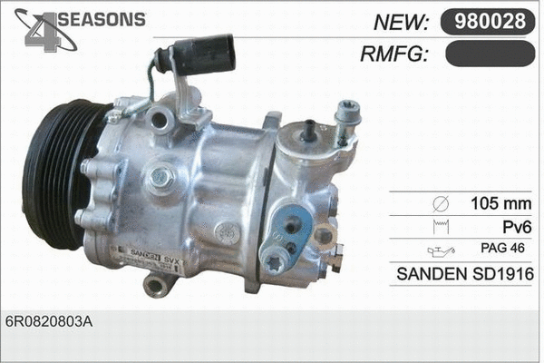 Compressor, air conditioning (980028)