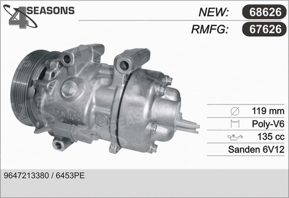 Compressor, air conditioning (67626)