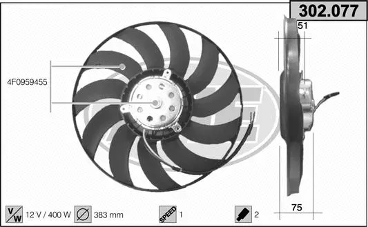 Fan, engine cooling (302.077)
