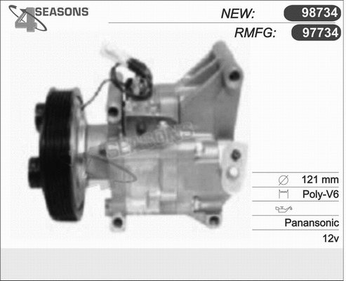 Compressor, air conditioning (97734)