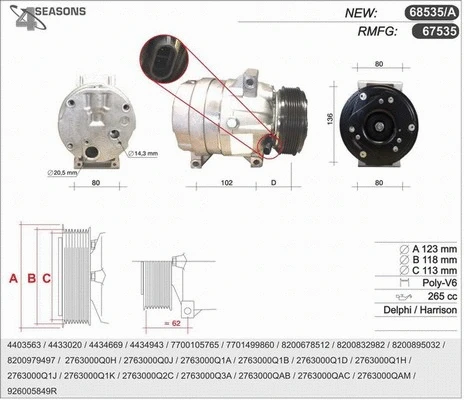 Compressor, air conditioning (67535)